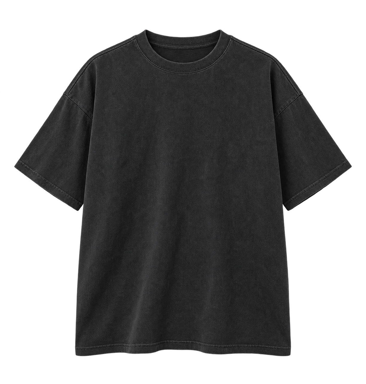 Washed black T-shirt
